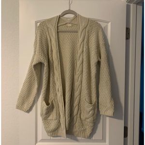 Altar'd State Cream Cable Knit Sweater